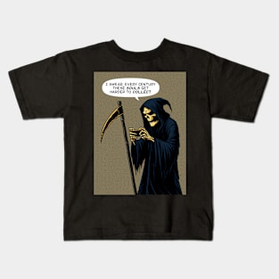 Grim Reaper souls to collect Kids T-Shirt